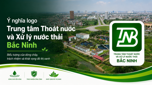 Ý nghĩa logo Trung tâm Thoát nước và Xử lý nước thải Bắc Ninh
