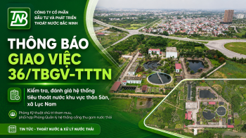 THÔNG BÁO GIAO VIỆC Số: 36/TBGV-TTTN: Về việc kiểm tra, đánh giá hiện trạng hệ thống tiêu thoát nước khu vực thôn Sàn, xã Lục Nam