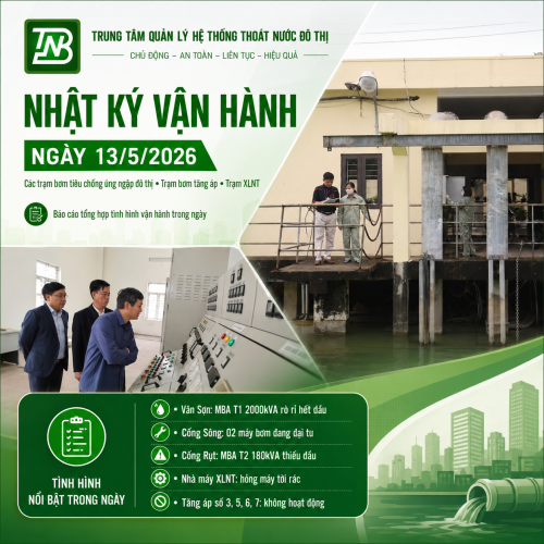 Nhật ký vận hành ngày 13/5/2026