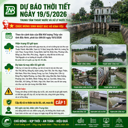 CẢNH BÁO DÔNG, LỐC, SÉT, MƯA ĐÁ VÀ MƯA LỚN CỤC BỘ TRÊN ĐỊA BÀN TỈNH BẮC NINH