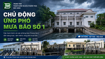 Trung tâm Thoát nước và Xử lý nước thải chủ động ứng phó với mưa lớn do ảnh hưởng của bão số 1