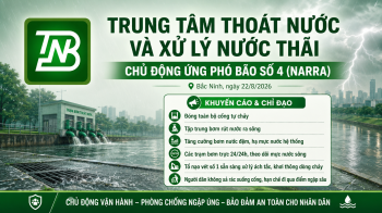 TRUNG TÂM THOÁT NƯỚC VÀ XỬ LÝ NƯỚC THẢI CHỦ ĐỘNG ỨNG PHÓ BÃO SỐ 4, TĂNG CƯỜNG TIÊU THOÁT NƯỚC, PHÒNG CHỐNG NGẬP ÚNG