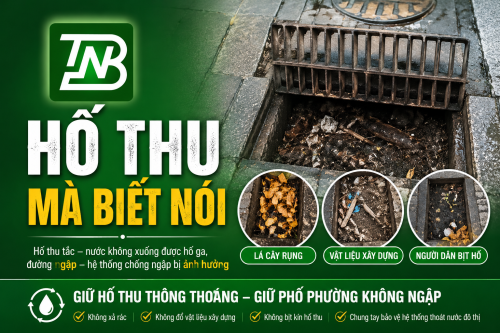 Hố thu mà biết nói - tự sự của người làm nghề thoát nước đô thị