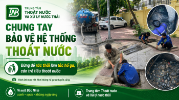CHUNG TAY BẢO VỆ HỆ THỐNG THOÁT NƯỚC ĐÔ THỊ – MỖI NGƯỜI DÂN THÊM MỘT Ý THỨC, THÀNH PHỐ GIẢM MỘT NGUY CƠ NGẬP ÚNG