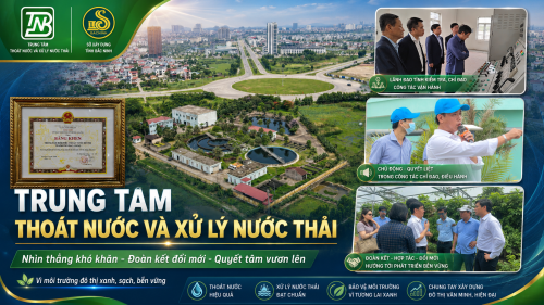 TRUNG TÂM THOÁT NƯỚC VÀ XỬ LÝ NƯỚC THẢI: NHÌN THẲNG KHÓ KHĂN, ĐOÀN KẾT ĐỔI MỚI, QUYẾT TÂM VƯƠN LÊN