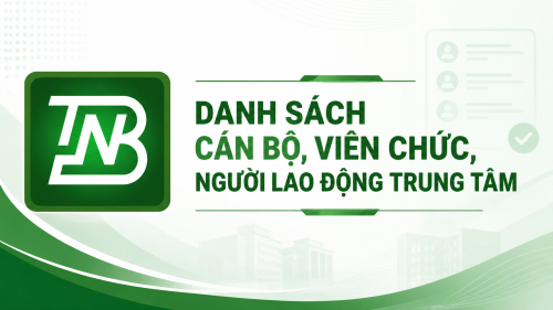 Danh sách cán bộ, viên chức, người lao động của Trung tâm